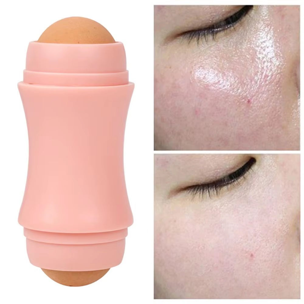 Matteglow™ Volcanic Oil-Absorbing Roller – 2-Ball Reusable Face Tool for Shine-Free, Fresh Skin Anytime